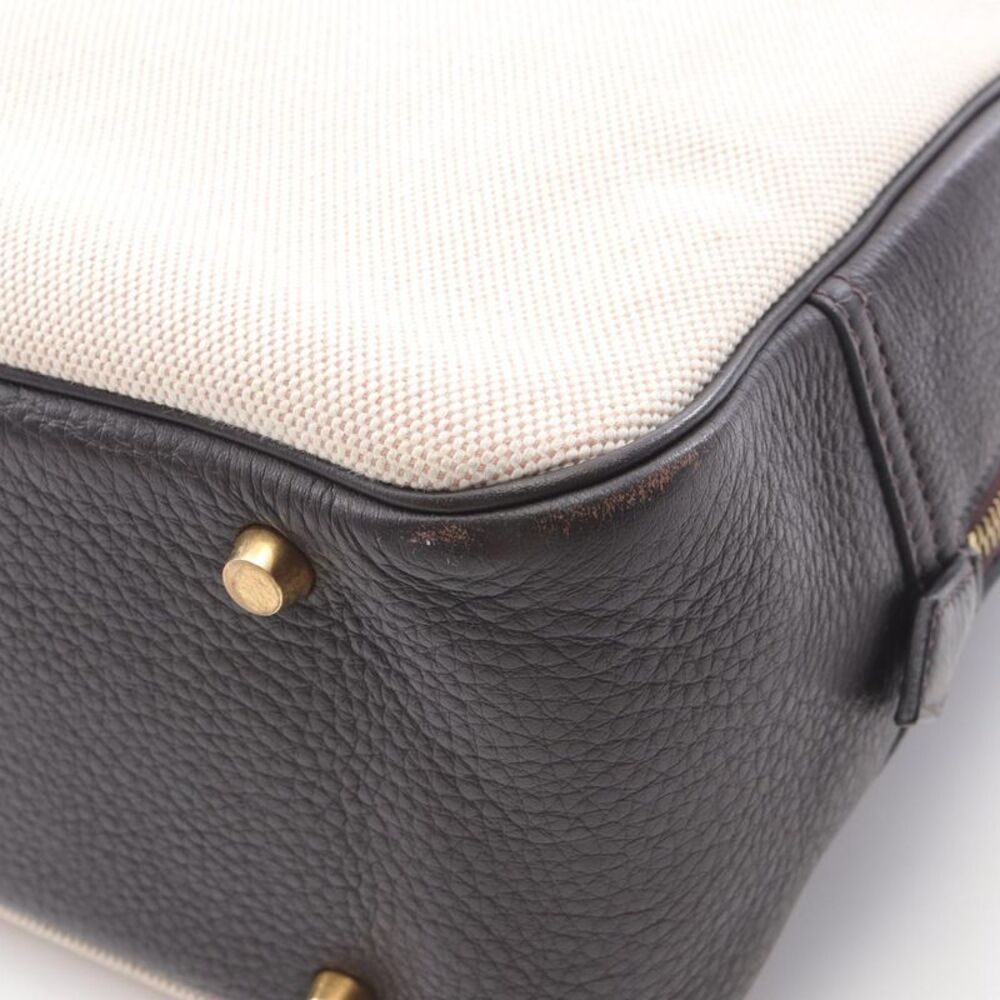 Hermes Plume 32 Ecru Ebene Handbag - Picture 6 of 10